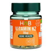 Holland & Barrett Vitamin K2 75ug 30 Capsules